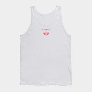 Newborn baby girl with umbrella Tank Top